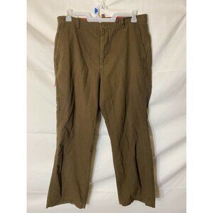 LEVIS DOCKERS MENS BROWN PANTS WAIST SIZE‎ 36 INSEAM 29 SHORT FLAT FRONT